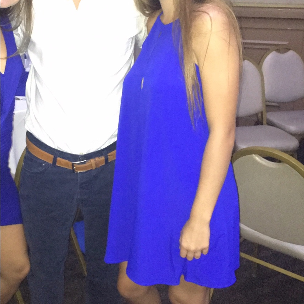 Blue dress